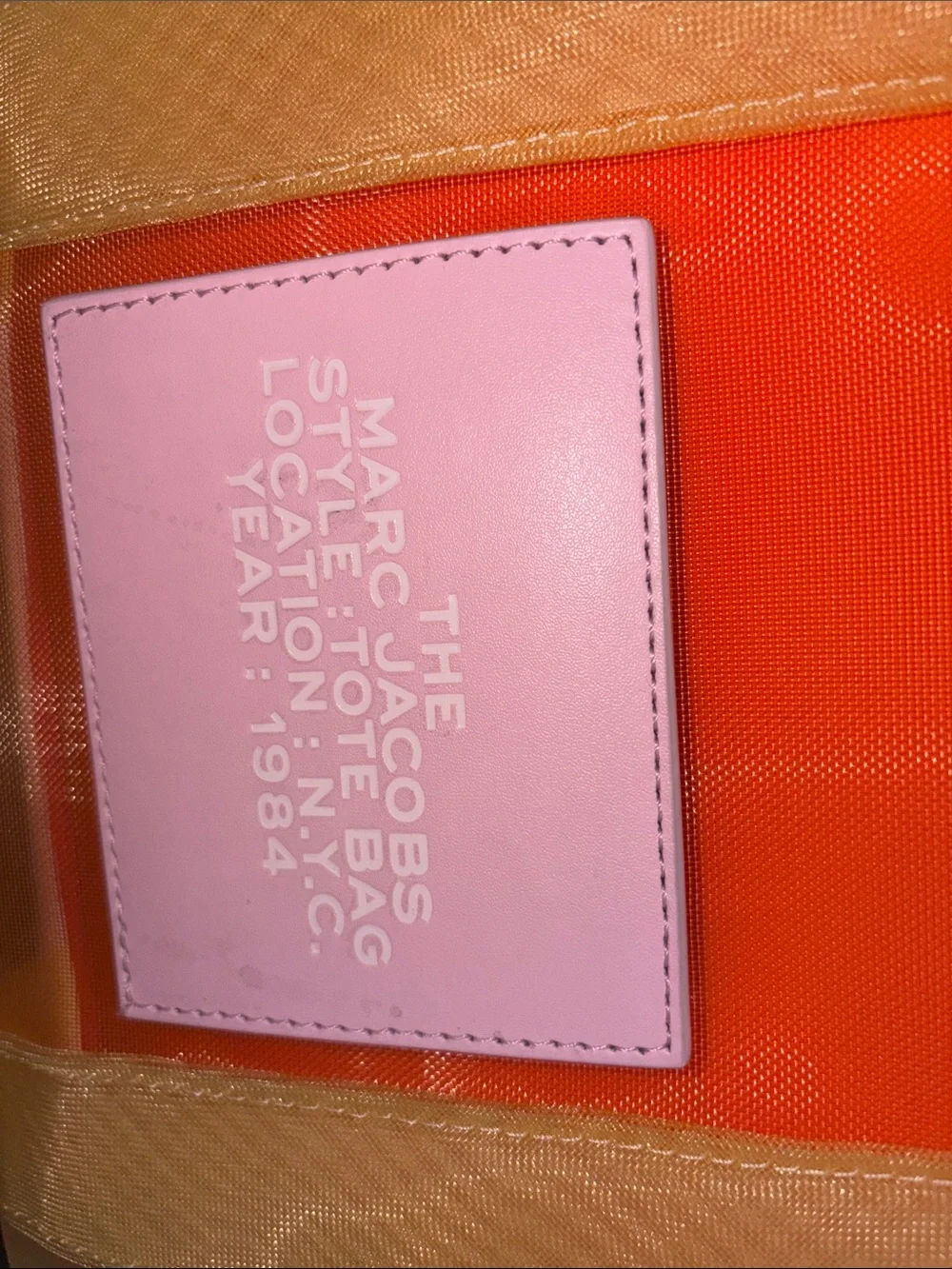Marc Jacobs Transparent Tote with Yellow Straps and Pink Trim - Picture 10 of 16